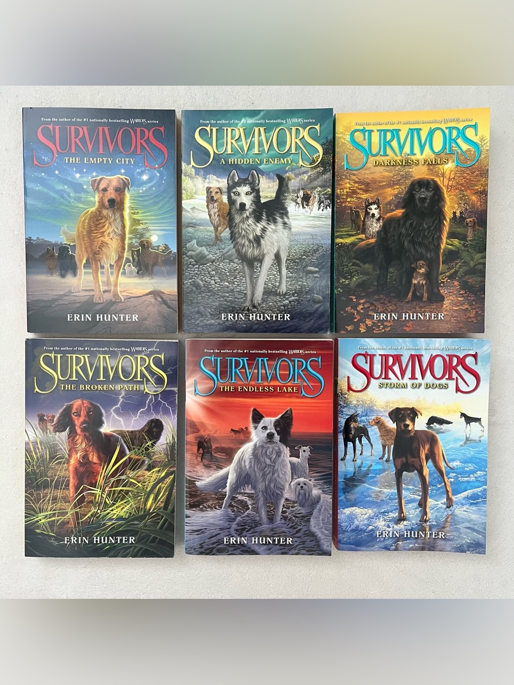 Survivors Book Set by Erin Hunter (author of Warrior Cats) Dogs Packs